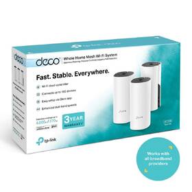 Kompletný Wi-Fi systém TP-Link Deco E4 (3 ks) biely

 obrázok produktu 7 z 7