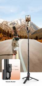 Selfie tyč Cubenest SLS01 MagSafe, s tripodom a bezdrôtovou spúšťou (21-105 cm) čierna

 obrázok produktu 17 z 19