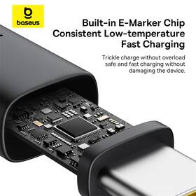 Kábel Baseus Dura USB-C/USB-C, 100W, 1m čierny/červený

 obrázok produktu 12 z 16