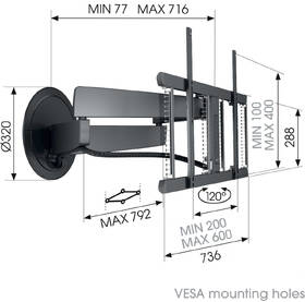 Držiak na TV Vogel’s SIGNATURE TVM 7655 pre uhlopriečky 40" až 77", nosnosť 35 kg čierny

 obrázok produktu 3 z 8