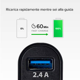 Adaptér do auta SBS Mini 2x USB-A, 12W, 2,4A, 12/24V čierna

 obrázok produktu 2 z 4