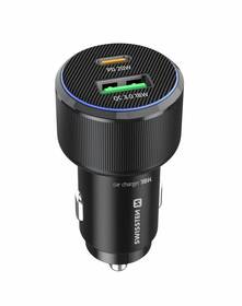 Adaptér do auta Swissten USB-C PD + USB-A, 38W + USB-C kábel 1m čierny

 obrázok produktu 1 z 3
