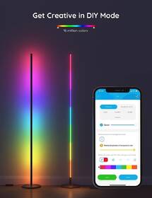 Stojacia lampa Govee RGBW Floor Lamp Lite, Matter čierna

 obrázok produktu 3 z 9