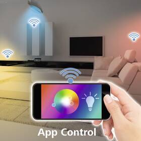 LED stropné svietidlo Hama SMART WiFi, okrúhle, priemer 30 cm, kovový rám 

 obrázok produktu 3 z 8