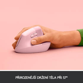 Myš Logitech Lift Vertical Ergonomic ružová

 obrázok produktu 3 z 9