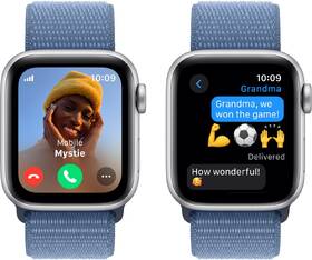 Inteligentné hodinky Apple GPS + Cellular 44mm puzdro zo strieborného hliníka - ľadovo modrý prievlečný športový remienok 

 obrázok produktu 3 z 5
