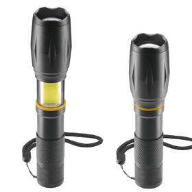 Lampáš Hama W200, 200 lm / 180 m, 3 režimy, zoom, COB, batéria čierna

 obrázok produktu 2 z 3