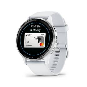 Inteligentné hodinky Garmin Venu 3 - Silver / Whitestone Silicone Band 

 obrázok produktu 1 z 3
