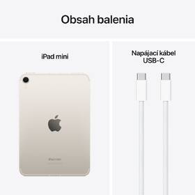 Tablet Apple iPad mini (2024) Wi-Fi + Cellular 512 GB - hviezdne biely 

 obrázok produktu 9 z 9
