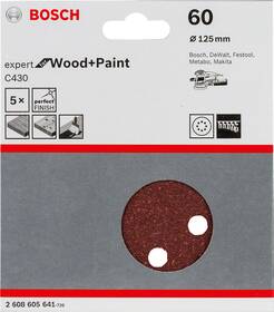 Brúsny papier Bosch C430 G60 PR.125MM 

 obrázok produktu 2 z 2