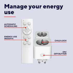 Inteligentná zásuvka Trust Smart Wi-Fi StarterPack (2 ks + ovladač) biela

 obrázok produktu 8 z 9