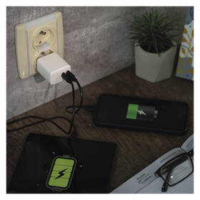 Nabíjačka do siete EMOS GaN, 35W, 2x USB-C biela

 obrázok produktu 6 z 14