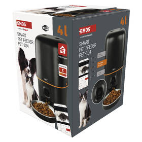 Inteligentný podávač EMOS GoSmart Pet Care s kamerou, 4 l, Wi-Fi čierne

 obrázok produktu 17 z 17
