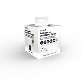 Kábel predlžovací Solight 1x zásuvka, USB A + C 20W, posuvné viečko, 2 m biely

 obrázok produktu 6 z 6