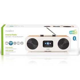 Internetový rádioprijímač s DAB+ Nedis RDIN2500WT biely/drevený

 obrázok produktu 7 z 8