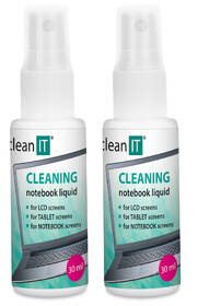 Čistiaca sada Clean IT roztok na notebooky s utierkou, 2x30ml 

 obrázok produktu 2 z 2