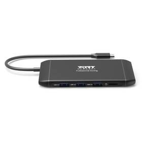 Dokovacia stanica PORT CONNECT 8v1 DUAL SCREEN, HDMI, VGA, 3xUSB-A, RJ-45, TF, SD čierna

 obrázok produktu 2 z 9
