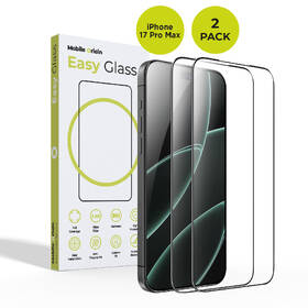 Tvrdené sklo Mobile Origin EasyGlass na Apple iPhone 17 Pro Max (2 ks) 

 obrázok produktu 10 z 10