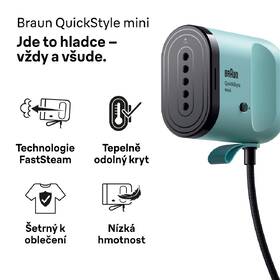 Ručný naparovač odevov Braun GS1051GR zelený

 obrázok produktu 6 z 11
