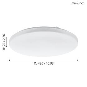 LED stropné svietidlo Eglo Francúzsko, kruh, 43 cm biele

 obrázok produktu 2 z 2
