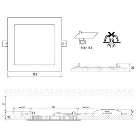 Vstavané svietidlo McLED Toro S15, 15W, 2700K biele

 obrázok produktu 8 z 8