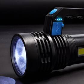 Lampáš Solight WN46, LED nabíjací, s rukoväťou a bočným svetlom, 150+100lm, Li-Ion čierna

 obrázok produktu 9 z 9