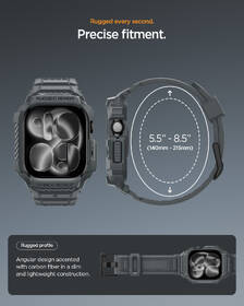 Remienok Spigen Rugged Armor 2 Pro na Apple Watch 46mm 

 obrázok produktu 13 z 16
