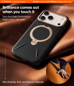 Kryt na mobil Torras Ostand Q3 Vegskin na Apple iPhone 17 Pro čierny

 obrázok produktu 4 z 7