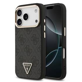 Kryt na mobil Guess 4G Strass Triangle Logo Gold Frame MagSafe na Apple iPhone 18 Pro čierny

 obrázok produktu 5 z 6