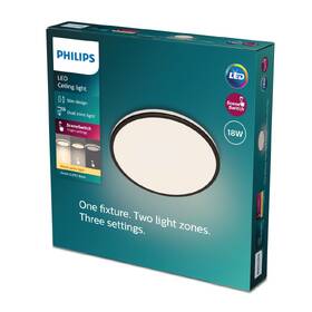 LED stropné svietidlo Philips Ozziet CL570, Slim, 18W, teplá biela čierne

 obrázok produktu 2 z 2