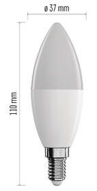 Inteligentná žiarovka EMOS GoSmart Candle 4,8 W E14 Wi-Fi RGBW 

 obrázok produktu 3 z 4