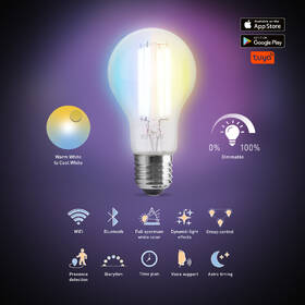 Inteligentná žiarovka RETLUX RSH 103, Filament, A60, E27, 7W, CCT 

 obrázok produktu 6 z 7