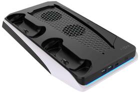 Dokovacia stanica FIXED pre PlayStation 5 s chladením a nabíjaním pre dva ovládače DualSense čierna/biela

 obrázok produktu 1 z 10