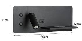 Bodové svietidlo IMMAX LED Be PREPARE 4v1 s Qi nabíjaním, USB, varianta pravá čierne

 obrázok produktu 2 z 8