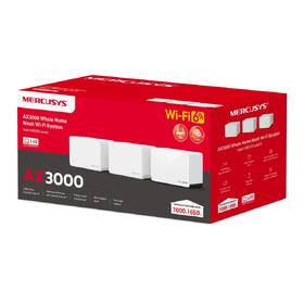 Kompletný Wi-Fi systém Mercusys Halo H85X AX3000 Mesh Wi-Fi 6 (3 ks) biely

 obrázok produktu 9 z 9