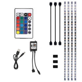 LED pásik Solight WIFI smart RGB opasok pre TV, 4x50cm, USB 

 obrázok produktu 3 z 6