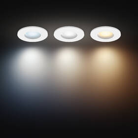 Vstavané svietidlo Philips Adore Hue, 3x 4,2W + 3x GU10, White Ambiance (3 ks) biele

 obrázok produktu 4 z 6