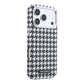 Kryt na mobil Karl Lagerfeld PU Houndstooth Resin Plate MagSafe na Apple iPhone 17 Pro čierny

 obrázok produktu 3 z 6
