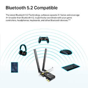 Sieťová karta TP-Link Archer TX20E, AX1800 Wi-Fi 6 Bluetooth PCIe čierna

 obrázok produktu 3 z 3