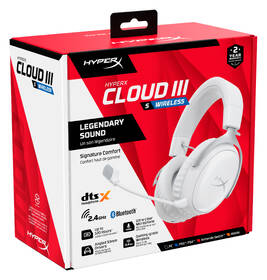 Headset HyperX Cloud III S Wireless biely

 obrázok produktu 9 z 11