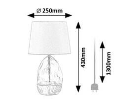 Stolná lampička Rabalux APOLONIA 74228, E14, max. 40W sivá

 obrázok produktu 1 z 2