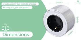 Zásuvkový modul Viking 230V, 16A, 50Hz, Schuko čierny

 obrázok produktu 3 z 5