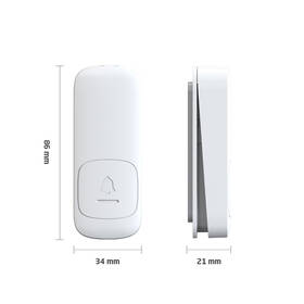 Zvonček bezdrôtový Geti GWDK208W, kinetický biely

 obrázok produktu 5 z 6