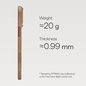 Kryt na mobil Pitaka Ultra-Slim Golden Glint na Apple iPhone 17 Pro Max zlatý

 obrázok produktu 9 z 9