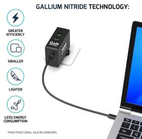 Sieťový adaptér PORT CONNECT GaN 100W Travel EU,US,UK a AU/CN plug, 2x USB-C PD a USB-A čierny

 obrázok produktu 4 z 5