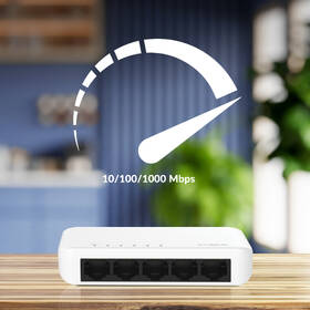 Switch Strong SW5000P 5-Port Gigabit biely/plast

 obrázok produktu 6 z 11