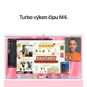 PC all in-one Apple 24" M4 10× CPU 10× GPU, 24 GB, 512 GB - ružový SK 

 obrázok produktu 5 z 8