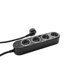 Kábel predlžovací Shelly Powerstrip 4,4x zásuvka s meraním spotreby, Wi-Fi čierny

 obrázok produktu 2 z 6