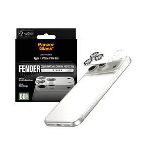 Hliníková ochrana fotoaparátu PanzerGlass FENDER na Apple iPhone 17 Pro Max strieborné

 obrázok produktu 3 z 5