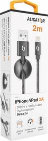 Kábel Aligator Premium USB/Lightning, 2m čierny

 obrázok produktu 6 z 8